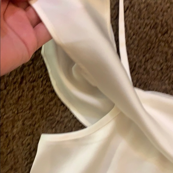White creamy satin top - Picture 2 of 5